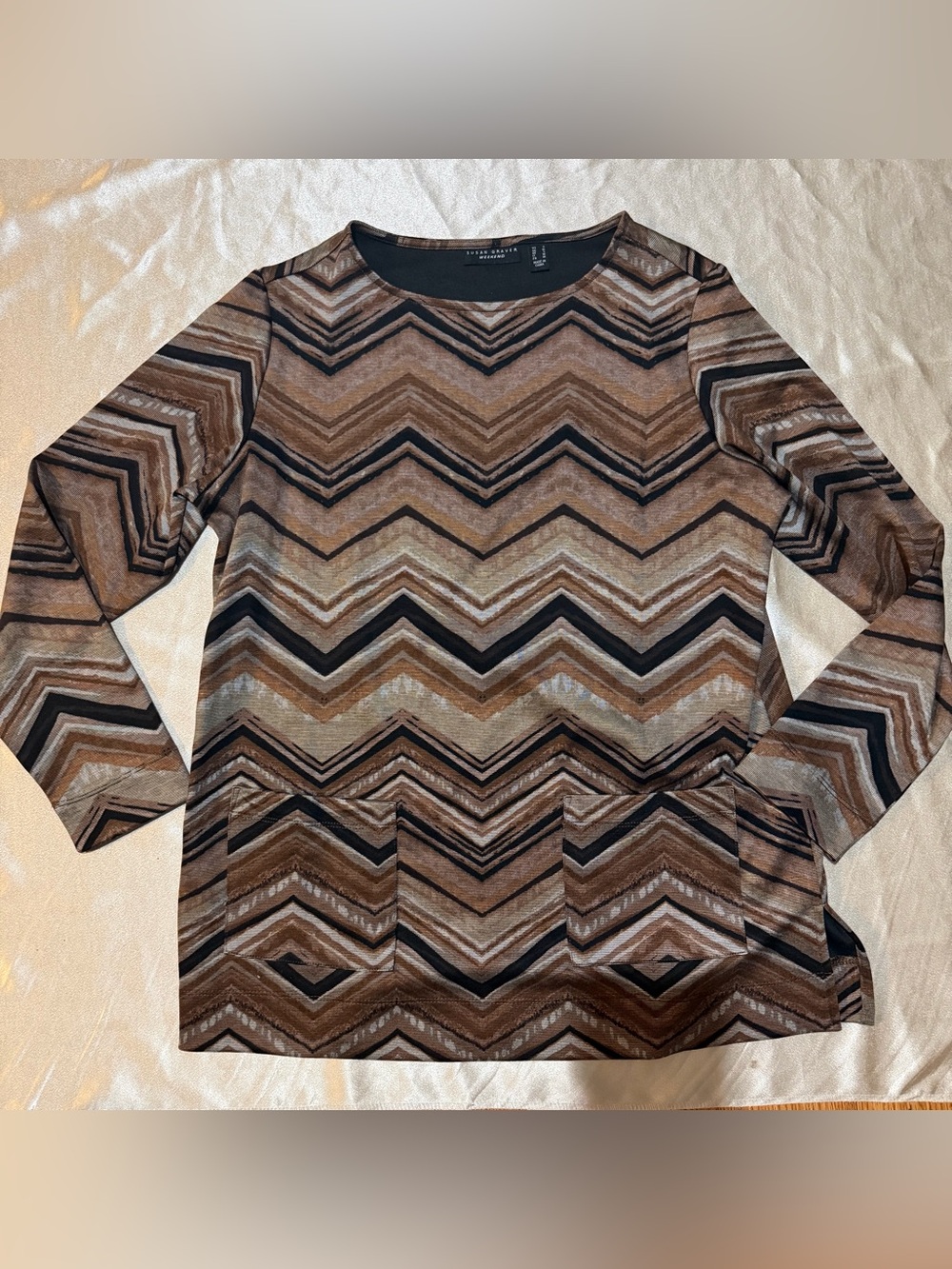 Susan Graver weekend-ready printed pullover tunic Size Small